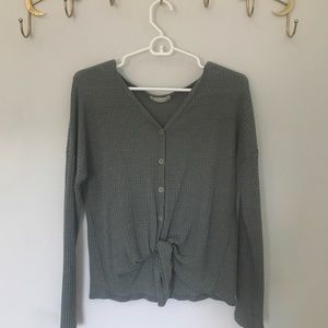 alatr’d state green/blue button sweater